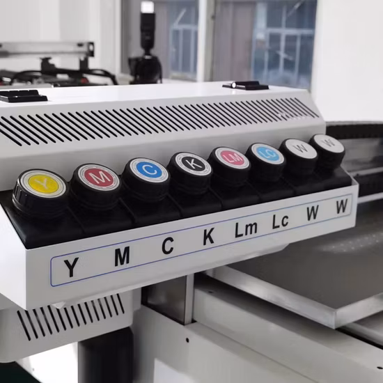 Impresora plana UV digital de alta eficiencia para vidrio, cuero, madera contrachapada, PVC, acrílico